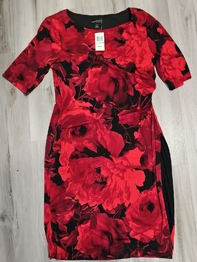 Mid Length Sleeve Rosey Connected Apearel Dress